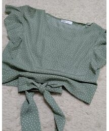 しまむら | ドットフリル半袖ブラウス(シャツ/ブラウス)