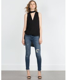 ZARA | 裾ジップがかわいー♡(デニムパンツ)