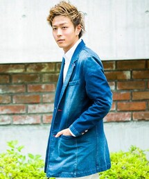 WOmB | ジョグデニムショップコート(デニムジャケット)