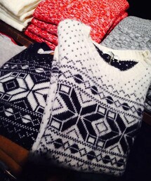 WOmB | 雪柄ニット(ニット/セーター)