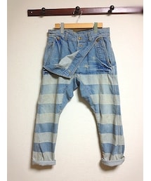 ジャガードボーダーデニム(その他パンツ)
