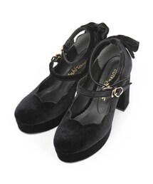 Ank Rouge | スカラップベロアストラップシューズ(シューズ)