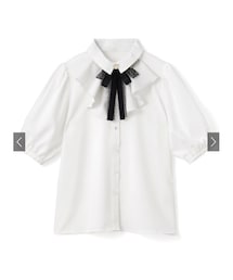 GRL | リボンチョーカー付きフリルブラウス[tu52]  __  オフホワイト / Mサイズ(シャツ/ブラウス)