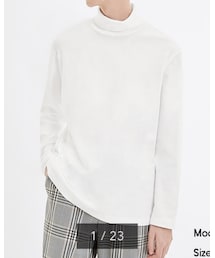 GU | ソフトコットンタートルネックT(長袖)(Tシャツ/カットソー)