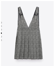 ZARA | チェック柄ジャンパースカート(ジャンパースカート)