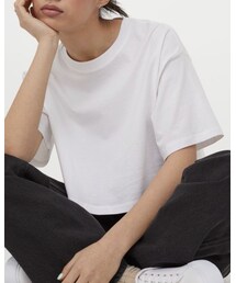 H&M | クロップドTシャツ xs(Tシャツ/カットソー)