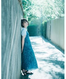 ADAM ET ROPE' | ベロアヘムフレアキャミドレス(ワンピース)