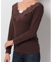 MAJESTIC LEGON | テレコレースロンT/size Free/1500円(Tシャツ/カットソー)