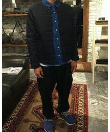 KURO | もう少し近づいてみるとこんな感じ(デニムジャケット)