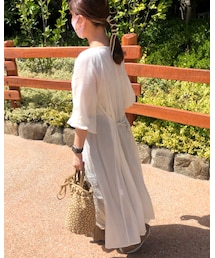 Samansa Mos2 blue | ワンピース/ドレス