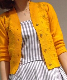 RonHerman VINTAGE | イエローでハート柄なカーディガン❤︎(カーディガン/ボレロ)