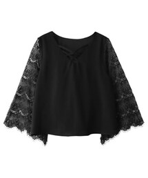 GRL | フロントクロスレーススリーブトップス(Tシャツ/カットソー)