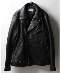 FREAK'S STORE | レザーダブルライダースジャケットM/着丈62/肩幅43.5/身幅49.5/そで丈62.5/重量(g)1150(ライダースジャケット)