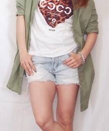 STUNNING LURE | デニムダメージショートパンツ(デニムパンツ)