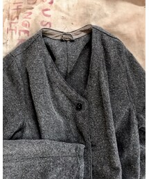 MILITARY | 1940s swedish army wool liner(ノーカラーコート)