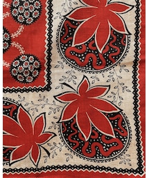 antique | early 20th printed cotton scarf(ファッション雑貨)