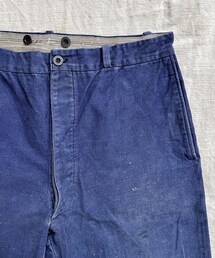 VINTAGE | 1940〜50s cotton linen french work pants(パンツ)