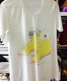 シューズインうさぎT(Tシャツ/カットソー)