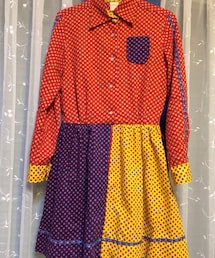 VINTAGE | パッチワークワンピース
(ワンピース)