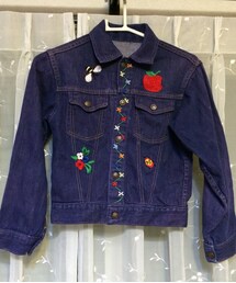 VINTAGE | 手刺繍デニムジャケット*Fizz(デニムジャケット)