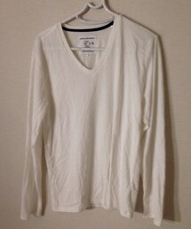 URBAN RESEARCH | 無地白Vネック長袖T(Tシャツ/カットソー)