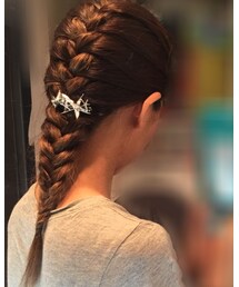 フィッシュボーン編み込み | バレッタ/ヘアクリップ