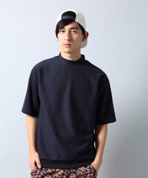 HARE | ポンチハイネックプルオーバー５分袖
(Tシャツ/カットソー)