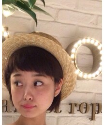 SALON adam et rope' | 埼玉県大麦にある田中帽子さんとのコラボの麦わら帽子。明治10年頃から手縫いで帽子を作られているんですよ^ ^！(帽子)