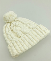 franchelippee | ぽんぽんリボンニット帽(ニットキャップ/ビーニー)