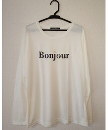 INGNI | ロゴ入り 長袖 Ｔシャツ ホワイト(Tシャツ/カットソー)