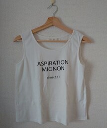 RAY CASSIN | ロゴ入り ノースリーブ Tシャツ ホワイト(Tシャツ/カットソー)