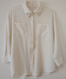 colza | 長袖 シアーシャツ アイボリー(シャツ/ブラウス)