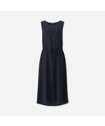 UNIQLO | レーヨンロングワンピース（ノースリーブ）(ワンピース)