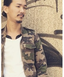 green | ミリタリージャケット