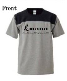 &mona | &monaオリジナル フットボールTシャツ Front(Tシャツ/カットソー)