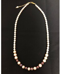 Handmade | 自作のネックレスです。が、本物真珠なので割と高級感有りです^^(ネックレス)