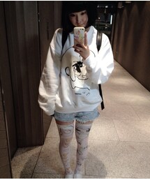 おもちエイリアン トレーナー ニーハイ(スウェット)