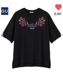 GU | エンブロイダリーT(Tシャツ/カットソー)