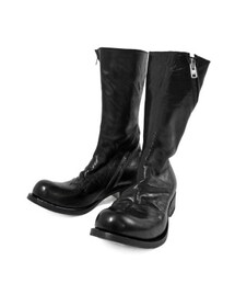 OBSCUR | OBSCUR HighBoots SpyralFastner Washed shiny GUIDI calf leather(ブーツ)