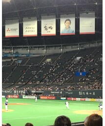 日ハムオープン戦初日！なまら席近い！ | スポーツグッズ