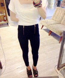 Bershka | ジップハイウエスト(レギンス/スパッツ)