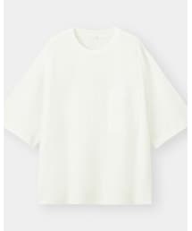 GU: ワイドフィットT(5分袖) | Tシャツ/カットソー