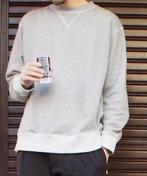  B | B無地トレーナー-グレー(スウェット)