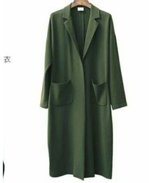 soulsis | 墨綠秋意超長版西裝外套(ジャケット/アウター)