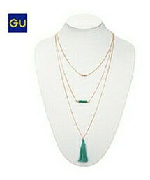 GU | 女裝流蘇項鍊+E 250(ネックレス)