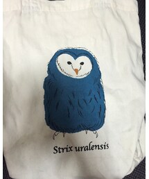 青のフクロウ | トートバッグ