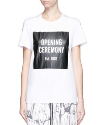 OPENING CEREMONY | Black 'oc' Mirrored Logo T-shirt(Tシャツ/カットソー)