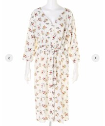 one way | 花柄ガウンワンピース(ワンピース)