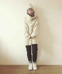 Ne-net | Ne-net ニットコート　白(その他アウター)
