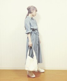 l'atelier du savon | アトリエ デニムマキシワンピ(ワンピース)